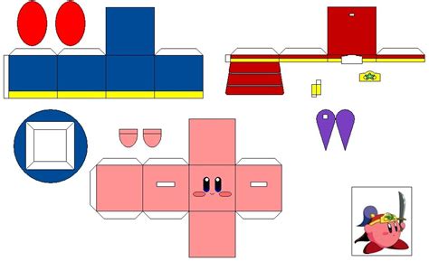 Cubix Papercraft Kirbys Copy Abilities