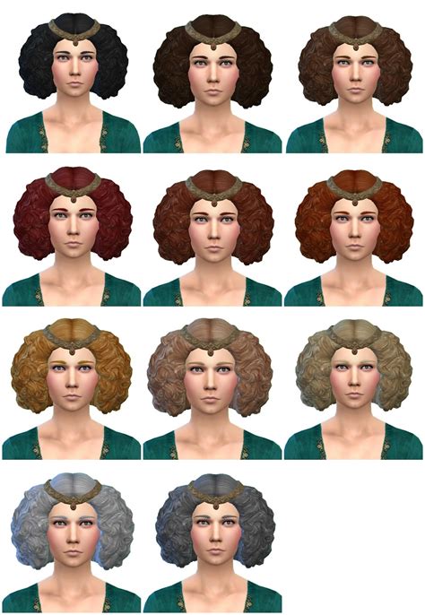 Tsm To Ts4 Queen Hair 2 Versions History Lovers Sims Blog