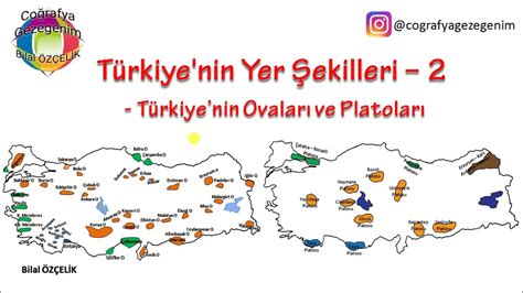 Türkiyenin Ovaları ve Platoları TYT Coğrafya Türkiyenin Yer Şekilleri