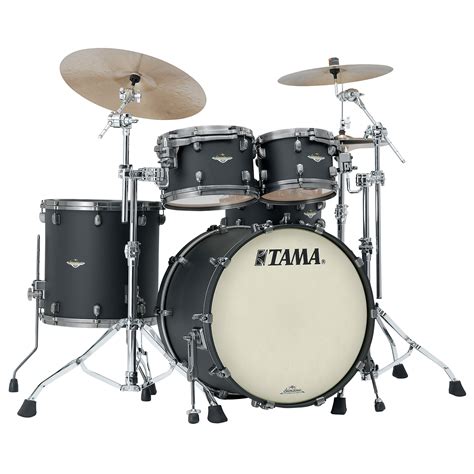 Tama Starclassic Maple Ma42tzus Fbk 22 Flat Black Drum Kit