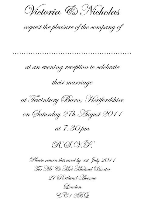 Formal Wedding Invitation Wording Rich Image