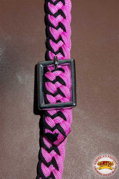 Braiding paracord in this way is fairly common. Horse Bridle Headstall Flat Braided Paracord By Hilason U-1-VX | eBay