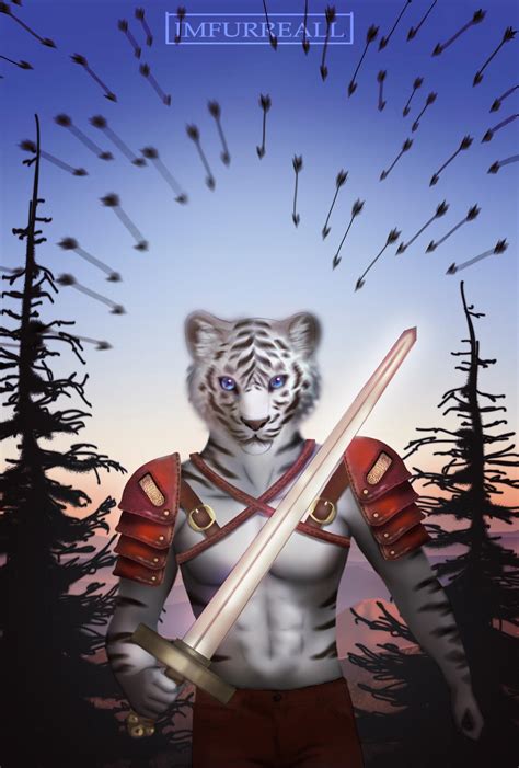 White Tiger Warrior Art By Me Imfurreall Commissions Open Furry