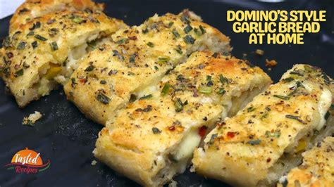 Dominos Garlic Bread At Home Cheesy Garlic Bread Recipe Youtube