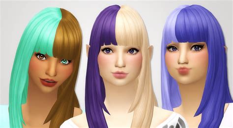 Noodles— Cats And Dogs Two Toned Bangs Recolors Sorry This Sims