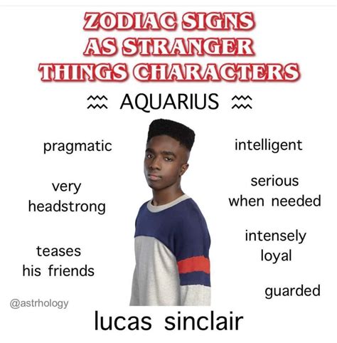 Zodiac Signs As Stranger Things Characters Aquarius January 20