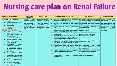 Ncp Nursing Care Plan On Renal Failure Youtube Hot Sex Picture