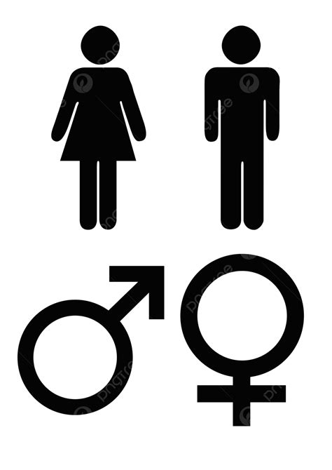 Design De Símbolos De Gênero Masculino E Feminino Png Gênero Sexual Masculino Silhueta Png