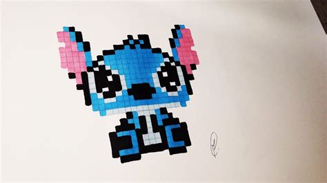 Pixel Art Disney Stitch Facile Et Petit Winnie Mickey Minnie Et