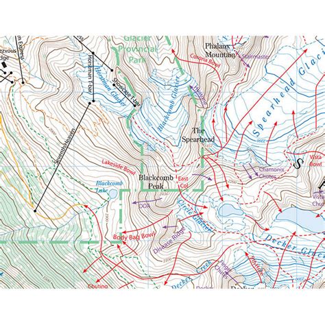 Backcountry Whistler Whistler Backcountry Skiing Map And Guide