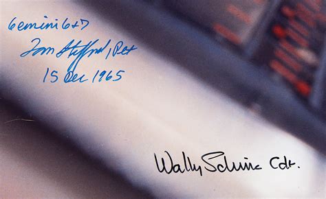 Gemini 6 Signed Oversized Photograph Rr Auction
