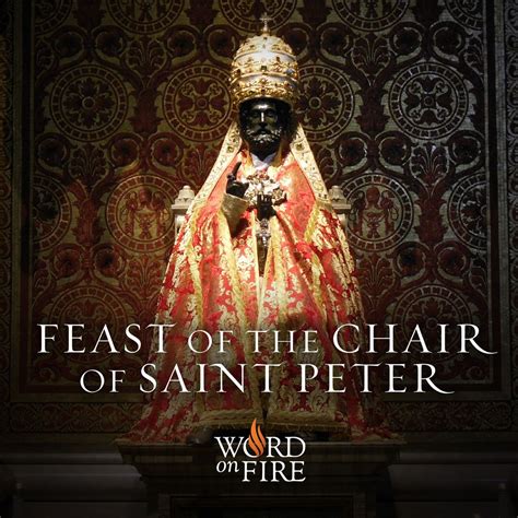 When we think of a chair, perhaps we think of a soft recliner into which our body lowers itself as if into a warm bath. Feast of the Chair of St. Peter | Saints, Saint feast days ...