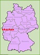 Aachen location on the Germany map - Ontheworldmap.com
