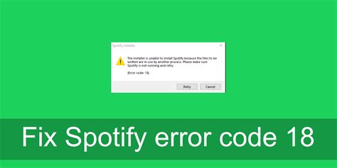FIXED Spotify Error Code 18 On Windows 10 How To Fix The Spotify