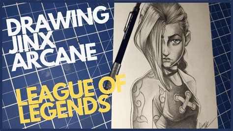 How To Draw Jinx Arcane Lol In Timelapse Leagueoflegends Jinxarcane