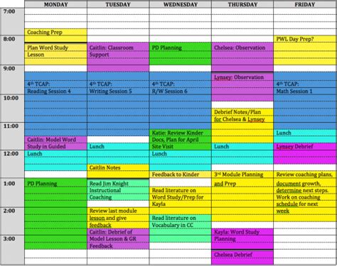 How To Create A Coaching Schedule {and Handle Your Busy Ness} Ms Houser