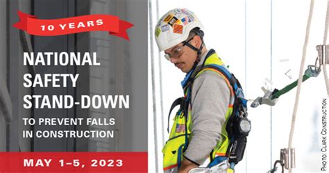 Osha National Safety Stand Down To Prevent Falls In Construction