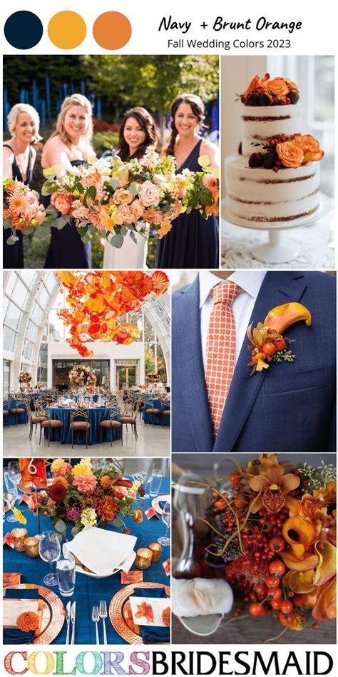 Best 8 Fall Wedding Color Combos For 2023 Fall Wedding Colors Burnt