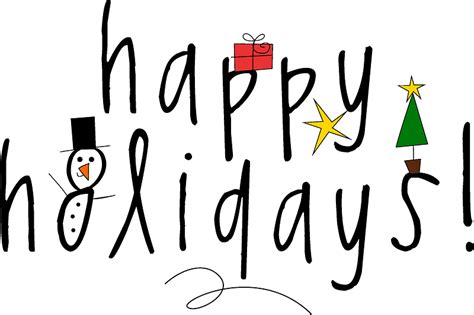 Happy Holidays Card Clipart Free Download Transparent Png Creazilla