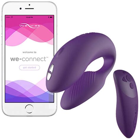 We Vibe Chorus Smart Phone App Controlled Wireless Remote Couples Vibrator Purple