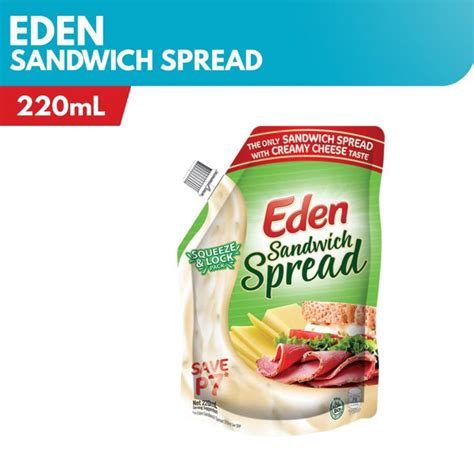 Eden Sandwich Spread With Cream Cheese Flavor Stand Up Pouch Ml