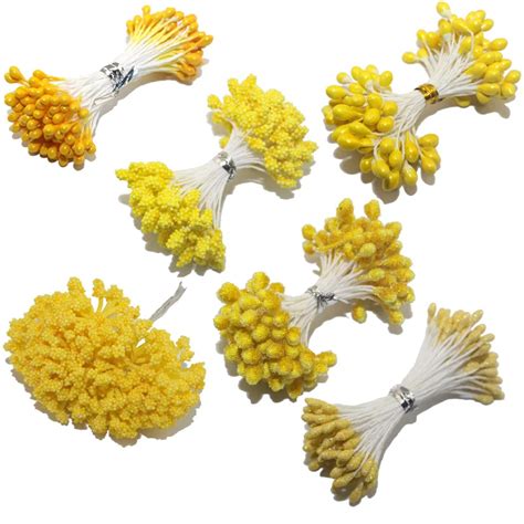 Ccinee Yellow Color Flower Rose Stamen 1mm3mm5mm For Cake Decoration
