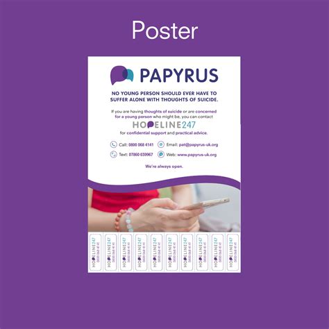 Tear Off Poster Papyrus Uk Suicide Prevention Charity