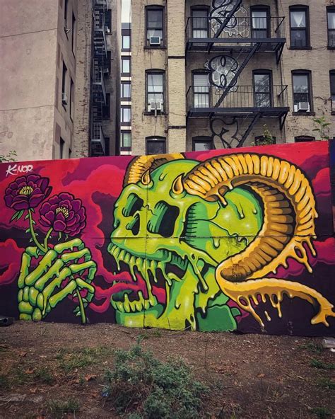 K Nor In First Street Green Art Park Les Nyc 2019 Arte Urbano