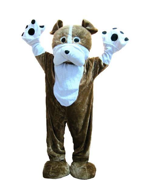 Adult Unisex Bulldog Mascot Costume