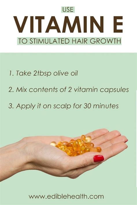 Use Vitamin E Capsule To Stimulated Hair Growth Hair Nutrients Hair