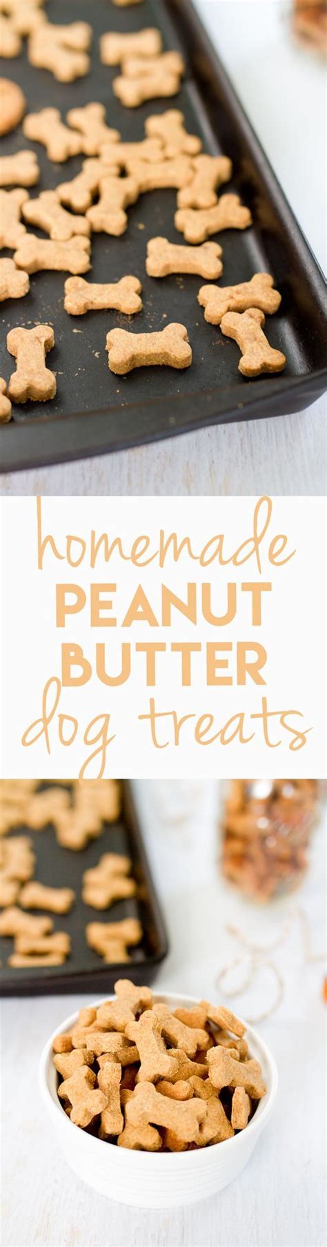 Homemade Peanut Butter Dog Treats In A White Bowl And On A Black Tray