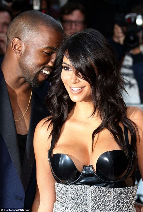 Kim Kardashian And Kanye West Have Private Moment At Gq