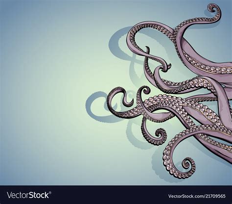 Tentacles With Copy Space Royalty Free Vector Image