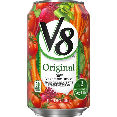 V8 Original 100 Vegetable Juice 115 Oz Can Pack Of 24 Ebay