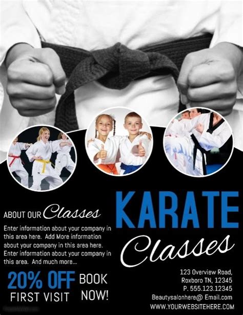 Create Amazing Karate Posters By Customizing Our Easy To Use Templates Perfect For Events Or