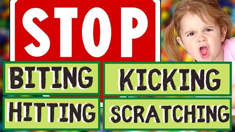 How To Stop Toddler From Biting Scratching Hitting And Kicking Youtube