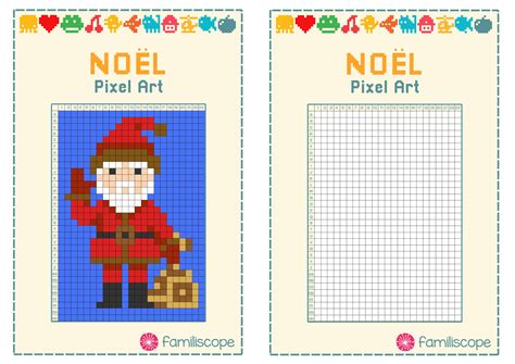 Choose your favorite noel designs and purchase them as wall art, home decor, phone cases, tote bags, and more! Pixel Art Noël : Père Noël