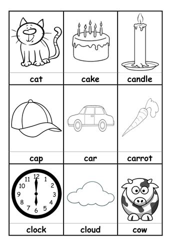 Words Beginning With C Flashcards By Sara Turner Montessori Teaching
