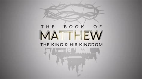 Matthew Week 6 The Kingdom Rules Youtube