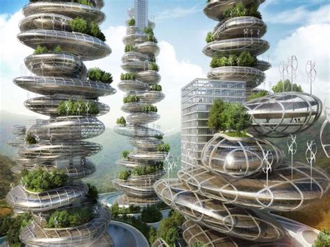 Sfの世界！近未来の都市と建築物のデザイン Green Architecture Futuristic Architecture