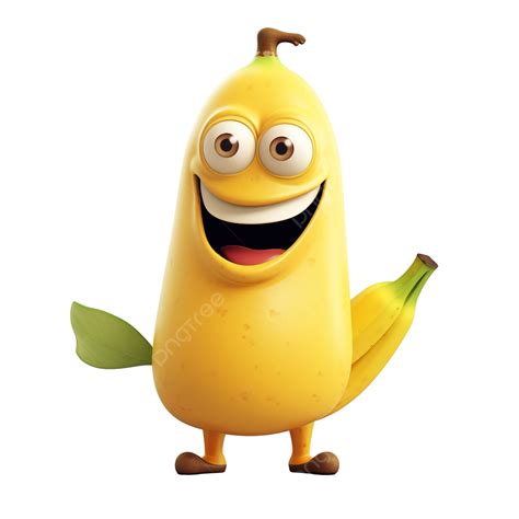 Personaje De Dibujos Animados De Plátano Png Banana Dibujos Animados