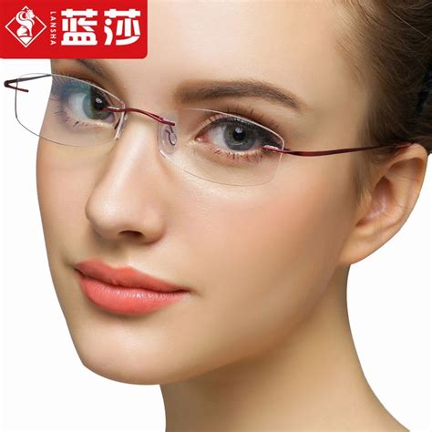 buy ms b titanium glasses titanium glasses frame myopia ultralight rimless glasses optical