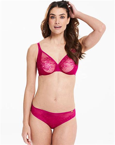 Gossard Glossies Lace Plunge Bra Simply Be
