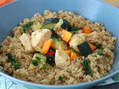 Quinoa Aux L Gumes Et Poulet Recette Ptitchef