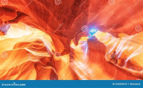 Orange Caves Of Upper Antelope Canyon In Arizona Usa Stock Photo