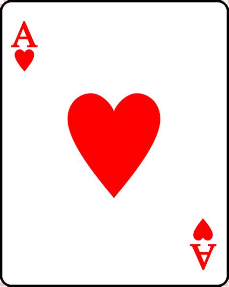 Playing Card Suit Ace Of Hearts Heart Playing Cards Love King Text
