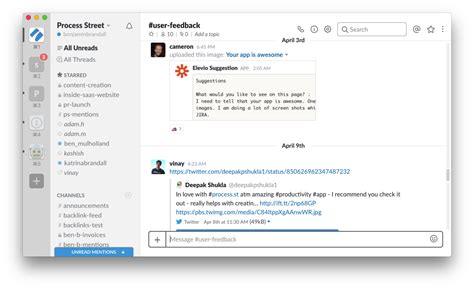 User feedback in Slack | Feedback, Start up, Customer feedback