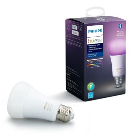 Philips Hue White And Color Ambiance Single A19 Light Bulb 1 Ct Kroger