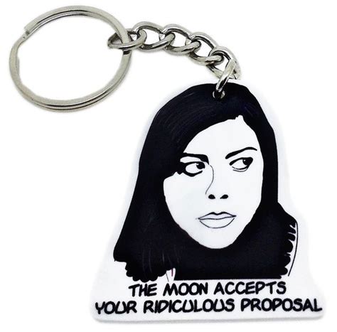 Anything is a toy if you play with it. i have no idea what i'm doing but i know i do it really, really well. the show must go wrong! April The Moon Keychain | April ludgate, April ludgate quotes, Gift quotes