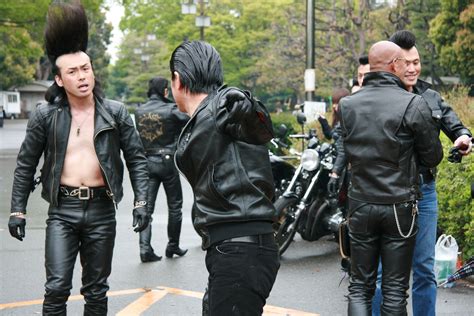 Hahaha Love These Guys Japanese Fashion Japanese Gangster Leather Jacket Style Biker